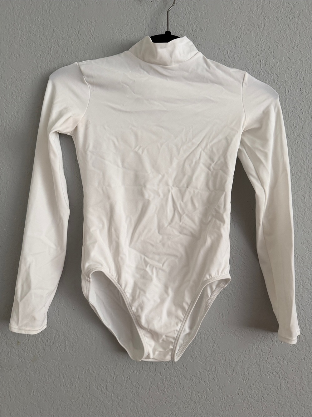 Weissman White Dancewear Bodysuit